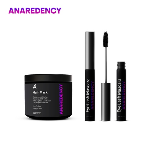 ANAREDENCY  Eye Lash 10ml + Hair Mask 300ml